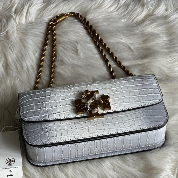 154786 - Tory Burch Eleanor Embossed Rectangular Bag - Picture 5 of 13